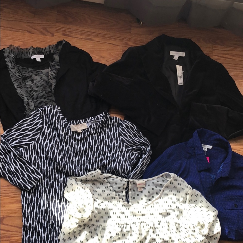 Lot of 5 tops professional/office wear
